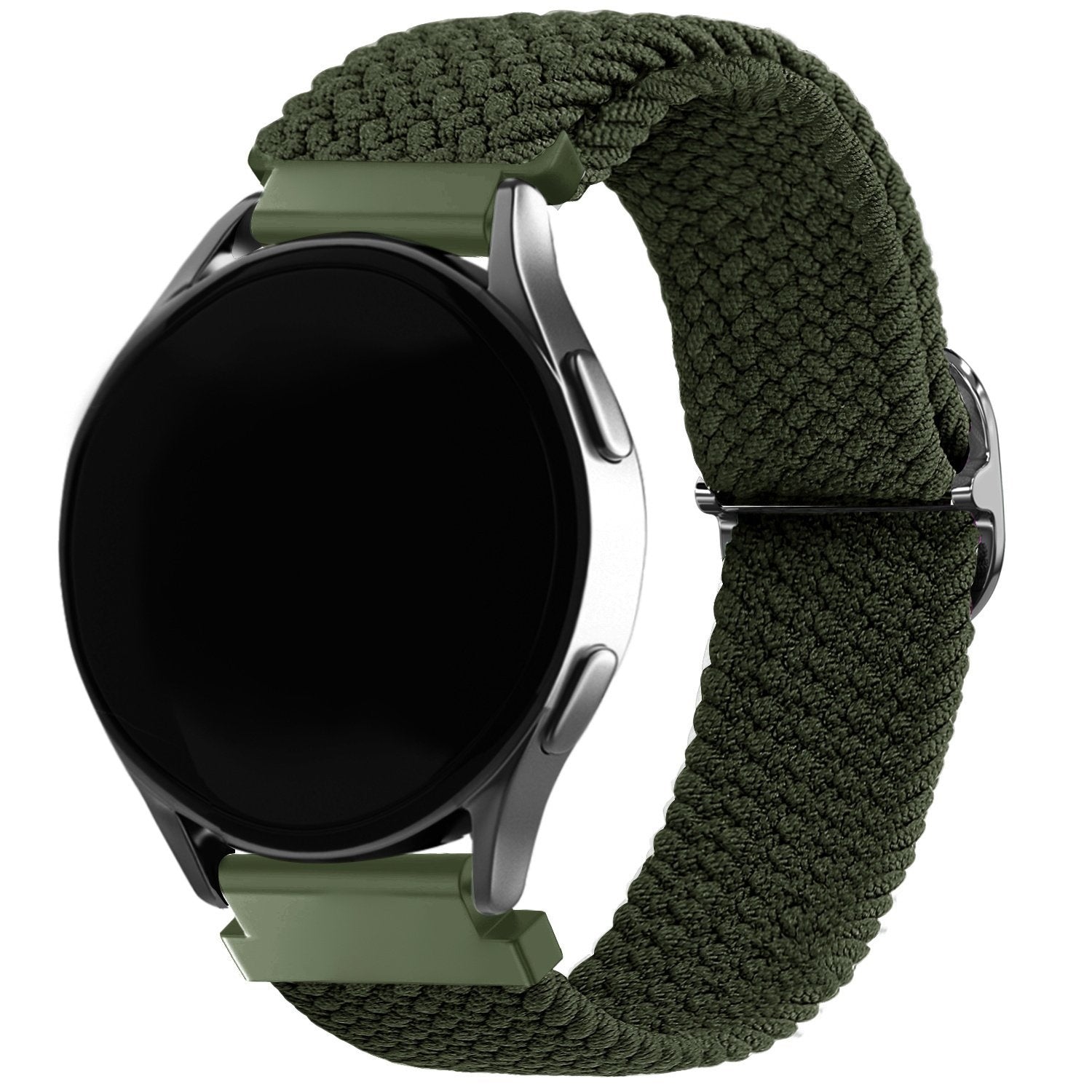 Correa reloj nylon tejida 20mm - universal (verde)