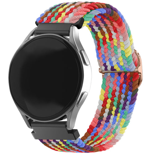 Amazfit Bip 3 (Pro) Adjustable Braided Strap (Rainbow)