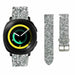 Correa cuero brillante Samsung Gear Sport (plata)