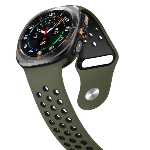 Correa deportiva Samsung Galaxy Watch Ultra (verde militar/negro)