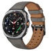 Samsung Galaxy Watch Ultra Double Pin Leather Strap (Grey)