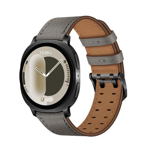 Samsung Galaxy Watch 8 - 40mm Double Pin Leather Strap (Grey)