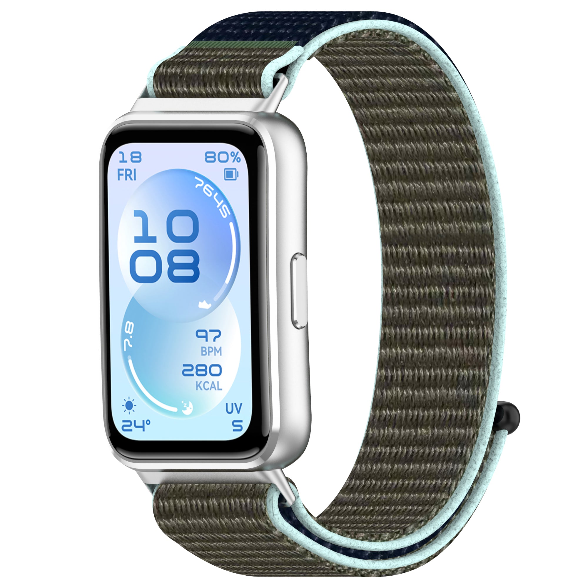 Correa nylon Huawei Band 11 (gris-azul)