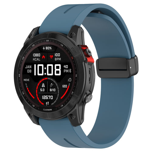 Garmin Instinct D-Buckle Silicone Strap (Grey-Blue)