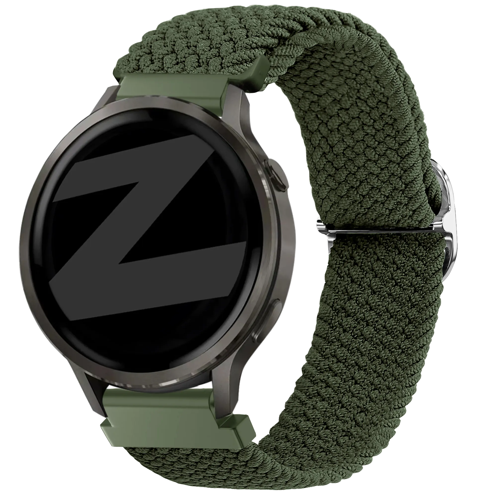 Bandz Correa trenzada ajustable Garmin Forerunner 265s (verde)