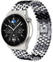 Correa de acero hexágonos Huawei Watch GT 3 Pro 46mm (negro)