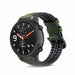 Correa silicona/cuero Xiaomi Amazfit GTR (negro/verde)
