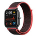 Correa nylon Xiaomi Amazfit GTS (negro/rojo)