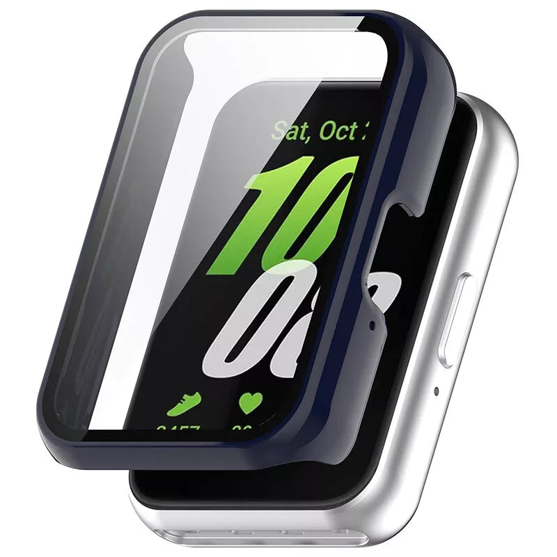 Funda rigido con vidrio Samsung Galaxy Fit 3 (azul oscuro)
