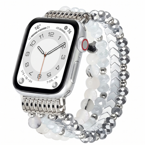 Correa con cuentas Apple Watch (plata)