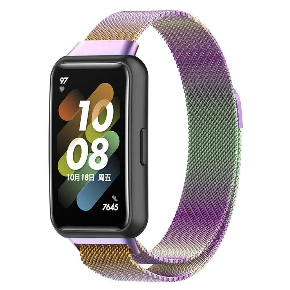 Milanese Strap, on a watch, 3/4 front view