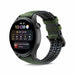 Huawei Watch 3 (Pro) Silicone/Leather Strap (Black/Green)