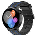 Correa de silicona resistente Huawei Watch GT 3 42mm (negro/azul)