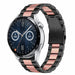 Correa acero Huawei Watch GT 3 46mm (negro/rosa)