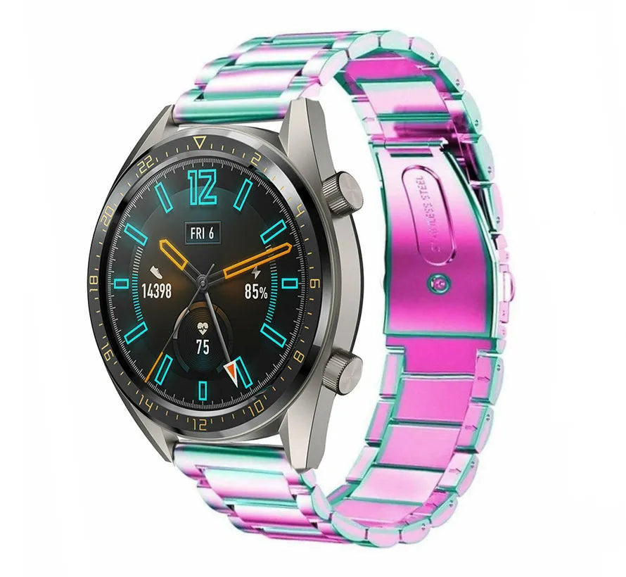 Steel Strap, on a watch, 3/4 front view