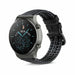 Correa silicona/cuero Huawei Watch GT 2 Pro (negro)