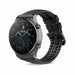 Correa silicona/cuero Huawei Watch GT 2 Pro (negro)