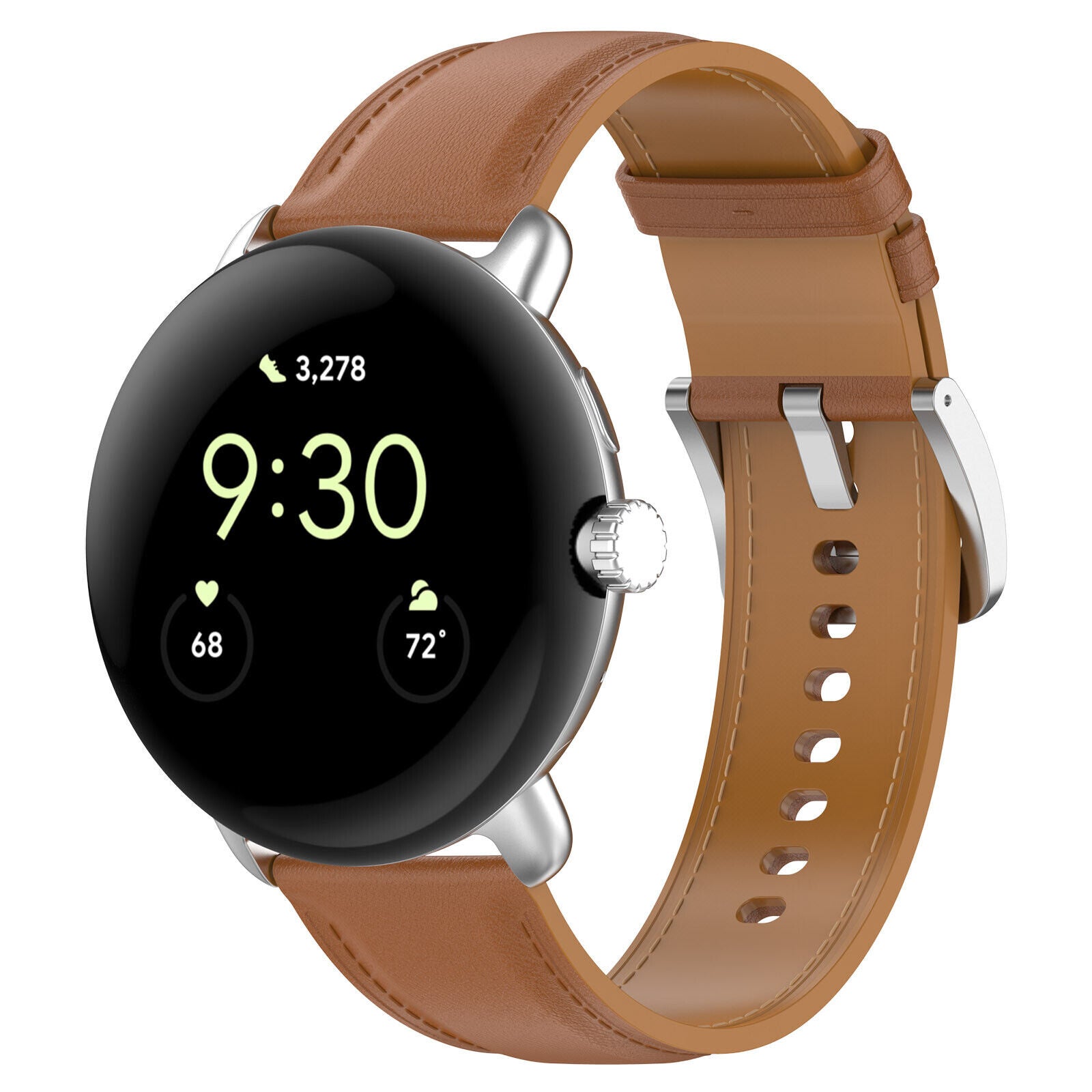 Correa cuero Google Pixel Watch 4 - 41mm (marrón)