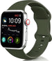 Correa Apple Watch silicona (verde ejercito)