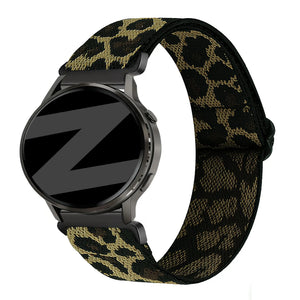 Bandz Correa nylon elástica Actyve Smartwatch 20mm (Leopardo)