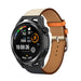 Correa de cuero Huawei Watch GT (blanco/azul oscuro)