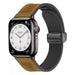 Correa cuero hebilla-D Apple Watch Ultra (marrón claro)