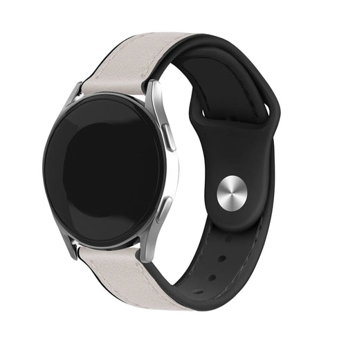 Suunto 9 Peak Pro Leather Hybrid Strap (White)