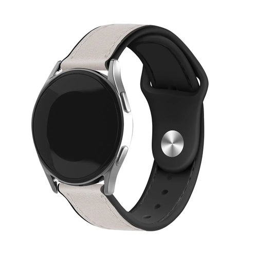 Amazfit Cheetah (Pro) Leather Hybrid Strap (White)