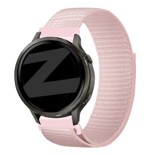 Bandz Garmin Vivomove Style Nylon Loop Strap (Light Pink)