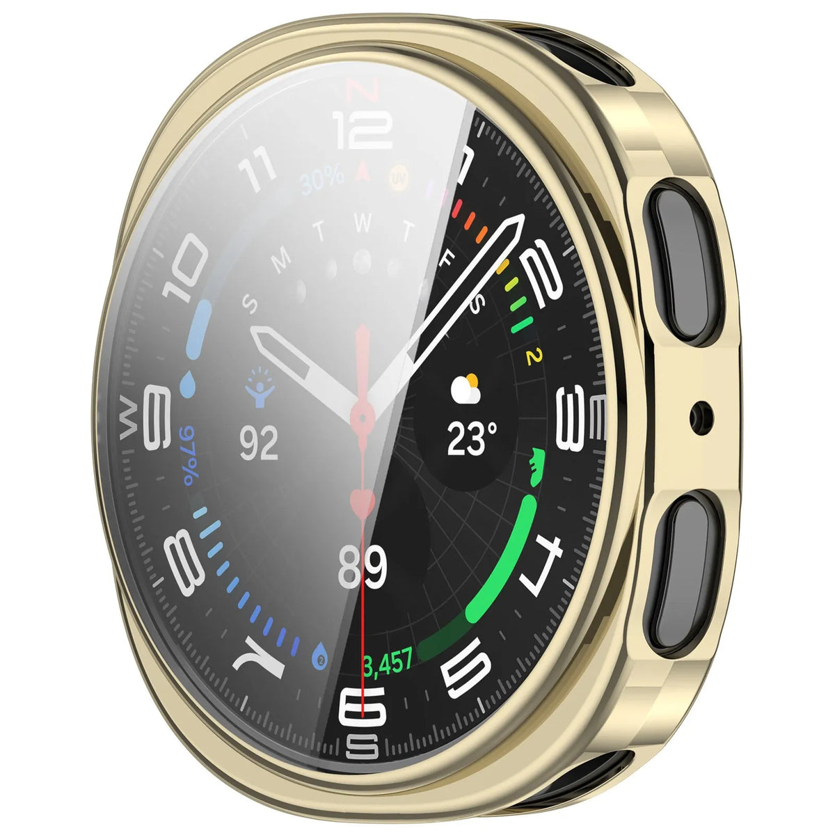 Funda TPU Samsung Galaxy Watch 8 - 40mm / 9 - 40mm (dorado claro)