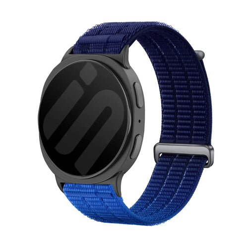 Nylon Air Strap, gradient blue, on a watch, 3/4 front view