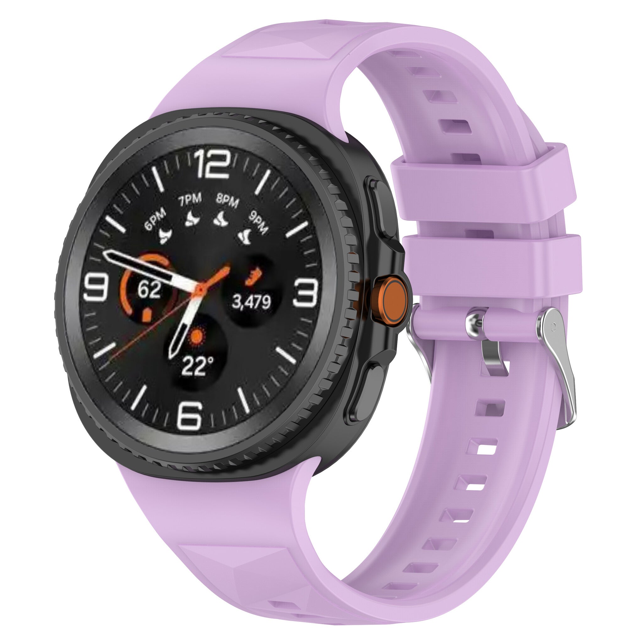 Correa silicona Diamante Samsung Galaxy Watch 8 Classic (lila)