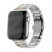 Bandz Correa sólido acero Deluxe Apple Watch (plata/oro)