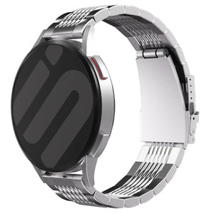 Correa acera de lujo en cadena Amazfit Bip 6 (plata)