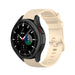 Correa silicona lujo Samsung Galaxy Watch 4 Classic 46mm (beige)