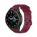 Correa silicona lujo Samsung Galaxy Watch 4 Classic 46mm (rojo oscuro)