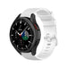 Correa silicona lujo Samsung Galaxy Watch 4 Classic 46mm (blanco)