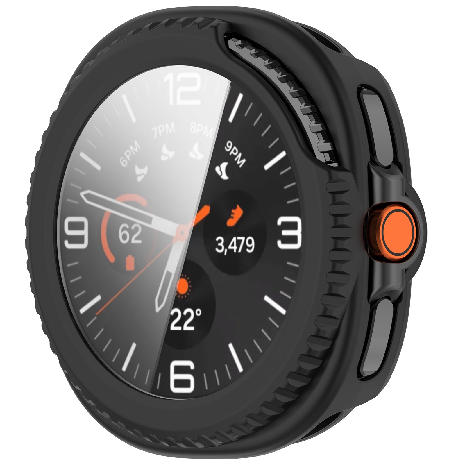 Funda con vidrio Samsung Galaxy Watch 8 Classic (negro)
