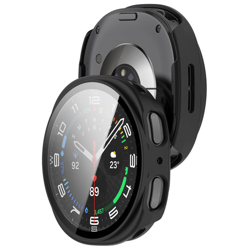 Funda con vidrio Samsung Galaxy Watch 8 / 9 - 44mm (negro)