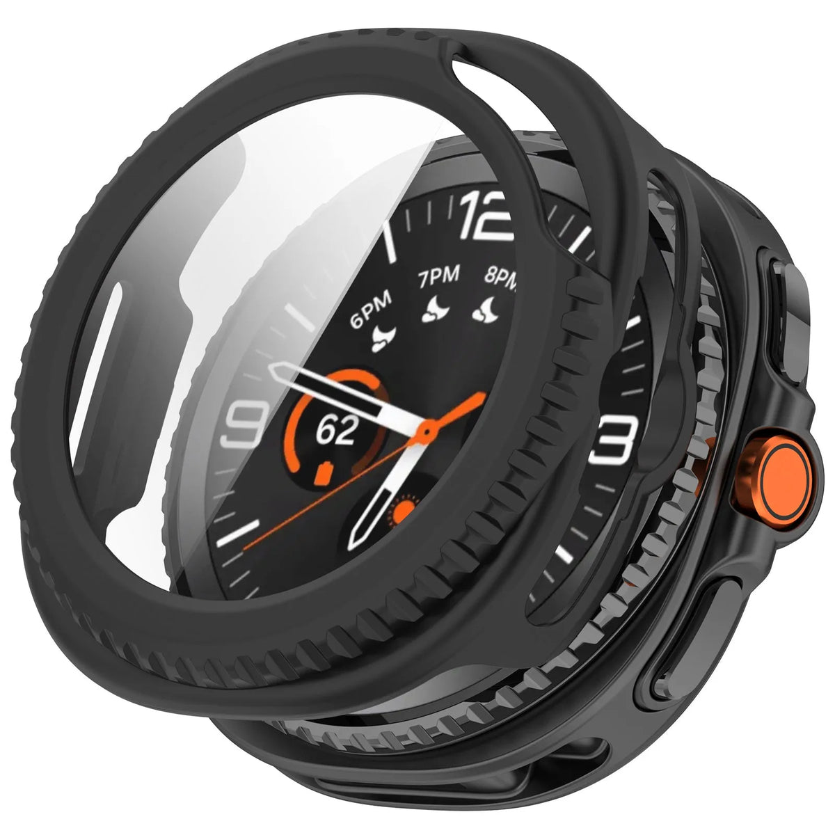 Funda con vidrio Samsung Galaxy Watch 8 Classic (negro)
