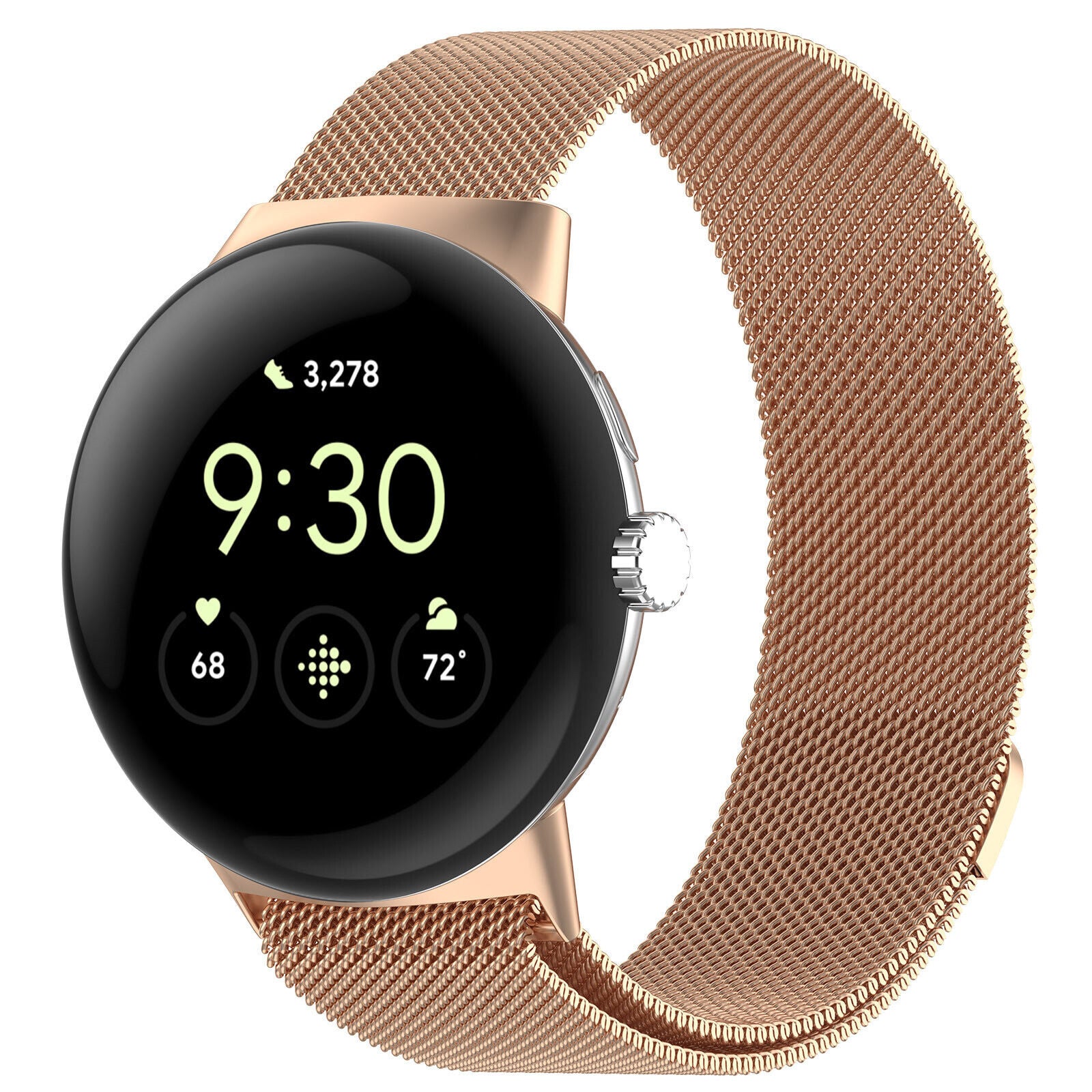 Correa milanesa Google Pixel Watch 4 - 41mm (rosa dorado)