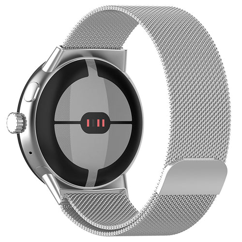 Google Pixel Watch 4 - 41mm Milanese Strap (Silver)