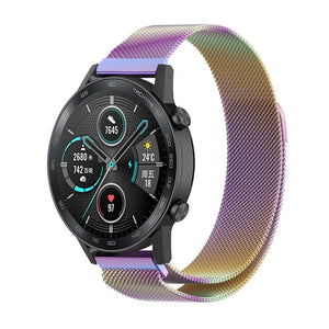 Milanese Strap, on a watch, 3/4 front view