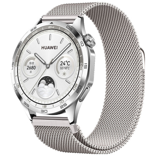 Correa milanesa Huawei Watch 5 - 42mm (blanco estrella)