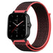 Correa nylon Amazfit GTS 2 (negro/rojo)