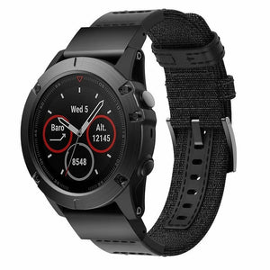 Garmin Instinct Nylon Hybrid Strap (Black)