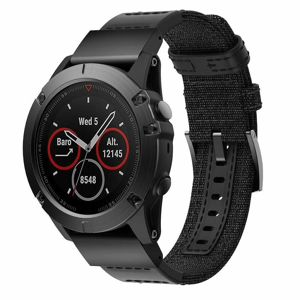 Correa nylon híbrida Garmin Fenix 8 Pro - 47mm (negro)