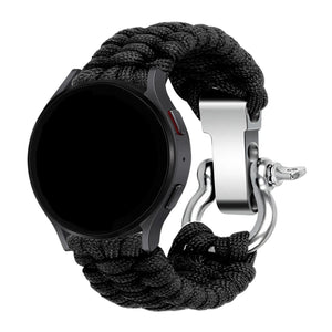 Correa nylon cuerda Oppo Watch X (negro)