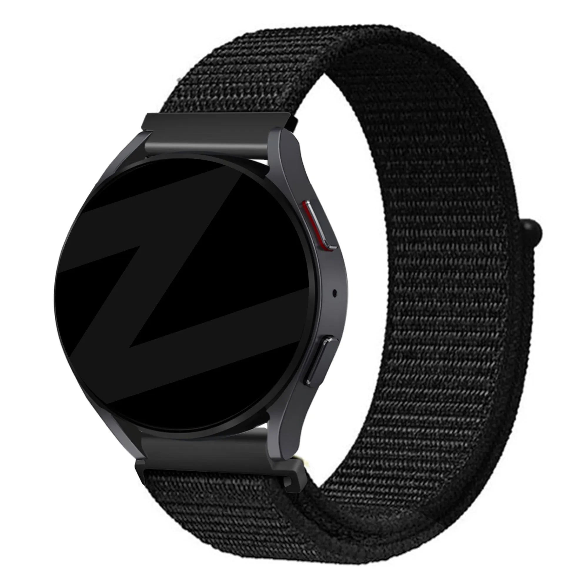 Bandz Amazfit Balance 2 Nylon Loop Strap (Black)