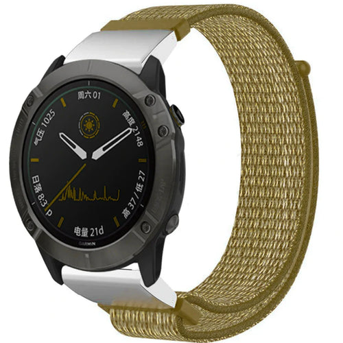 Garmin Fenix 7x Nylon Strap (Olive Green)